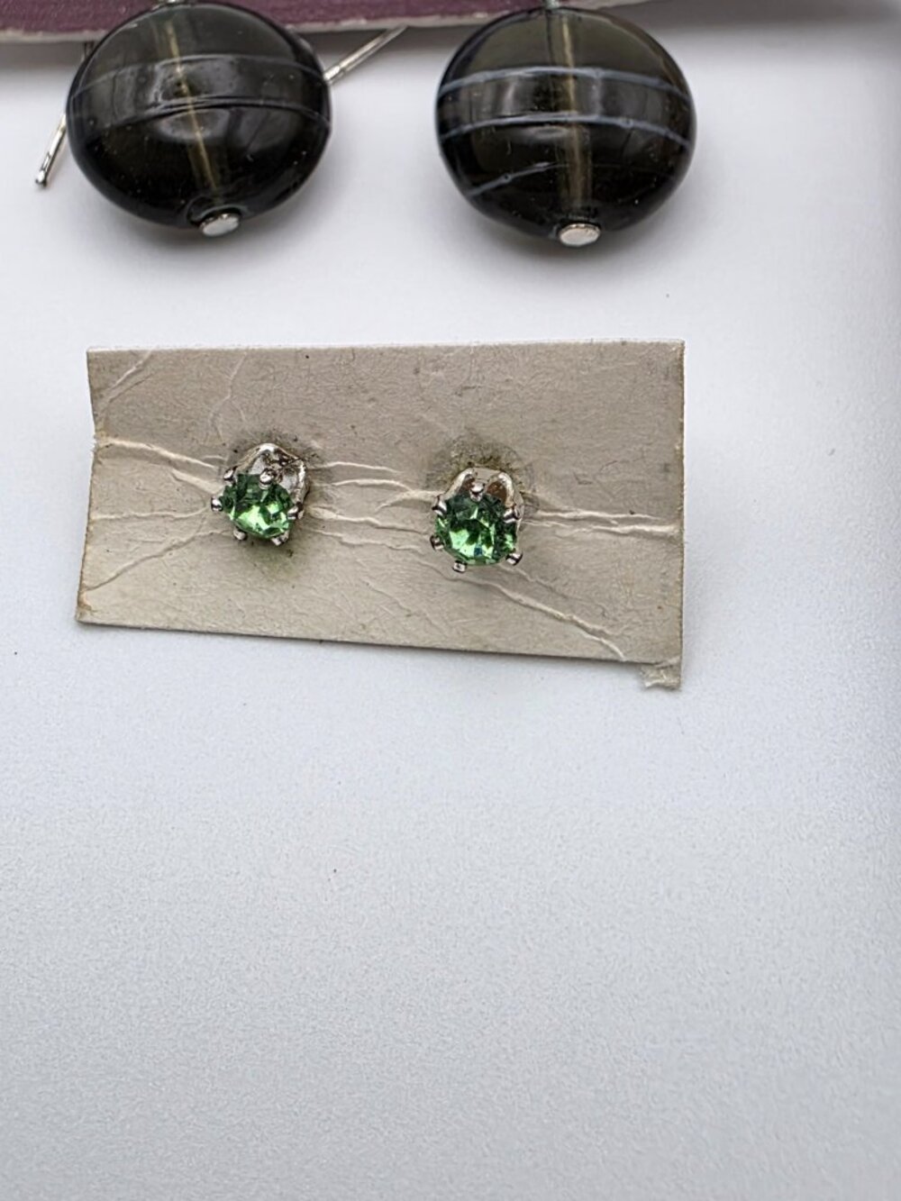 Mixed Earring Lot 7 Pairs Premier Designs & Unsigned Hoops Studs Dangles - Picture 6 of 6